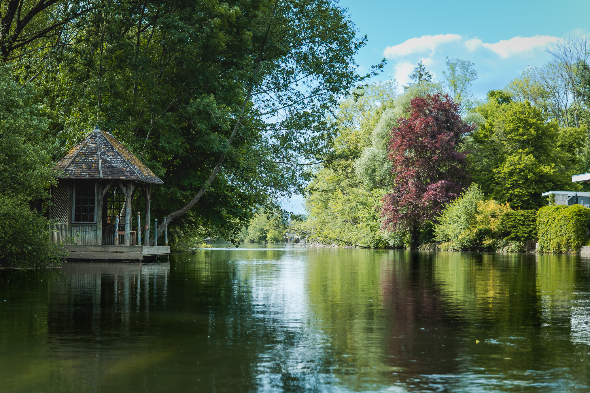 paysage du Loing en canoë