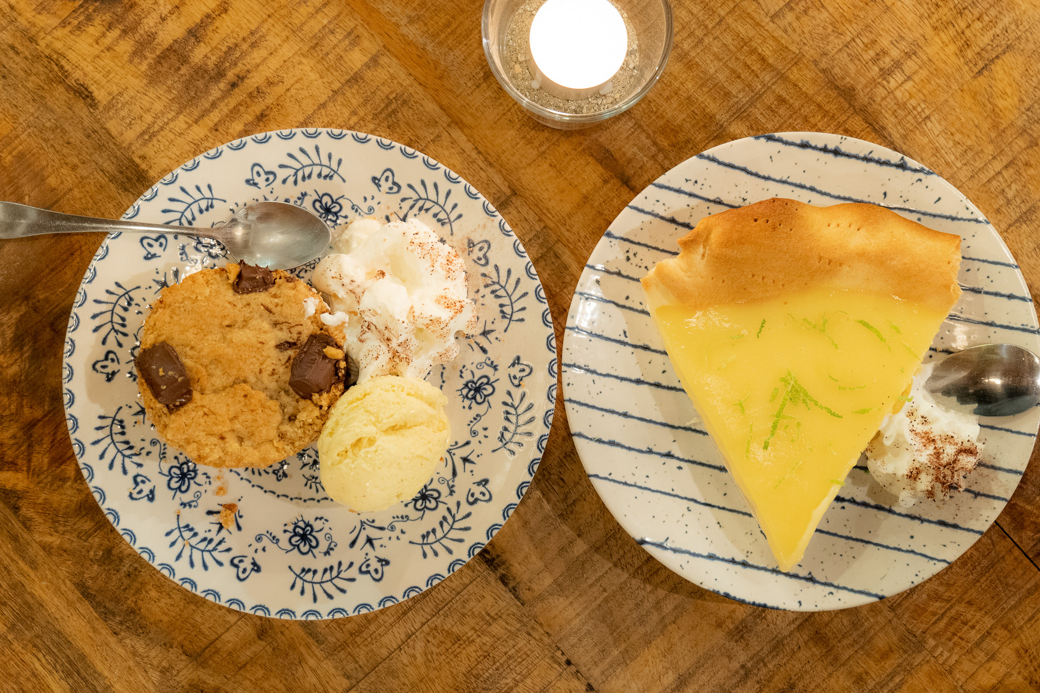 Dessert dans un restaurant à Grimaud