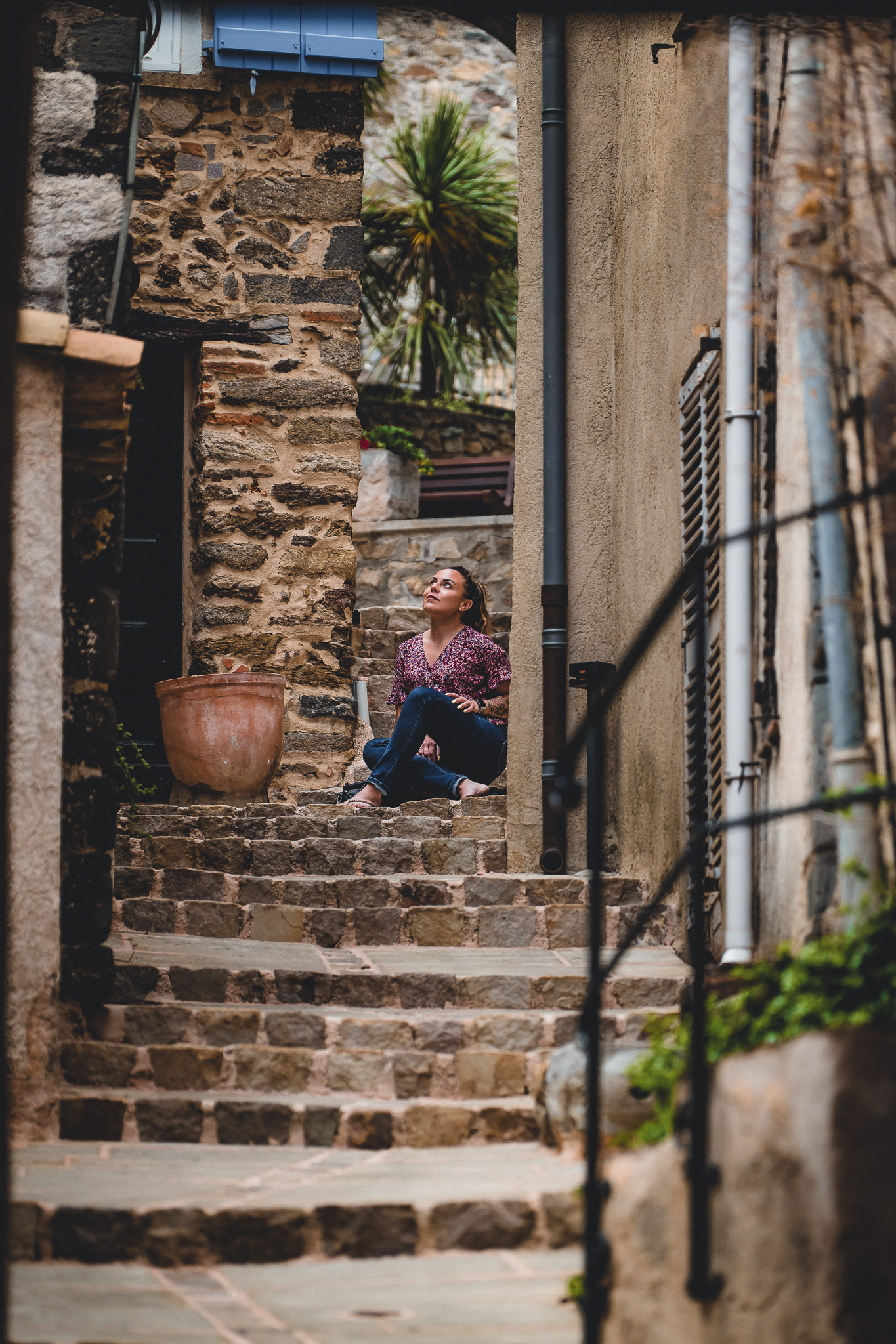 Ruelle charmante du village de Grimaud
