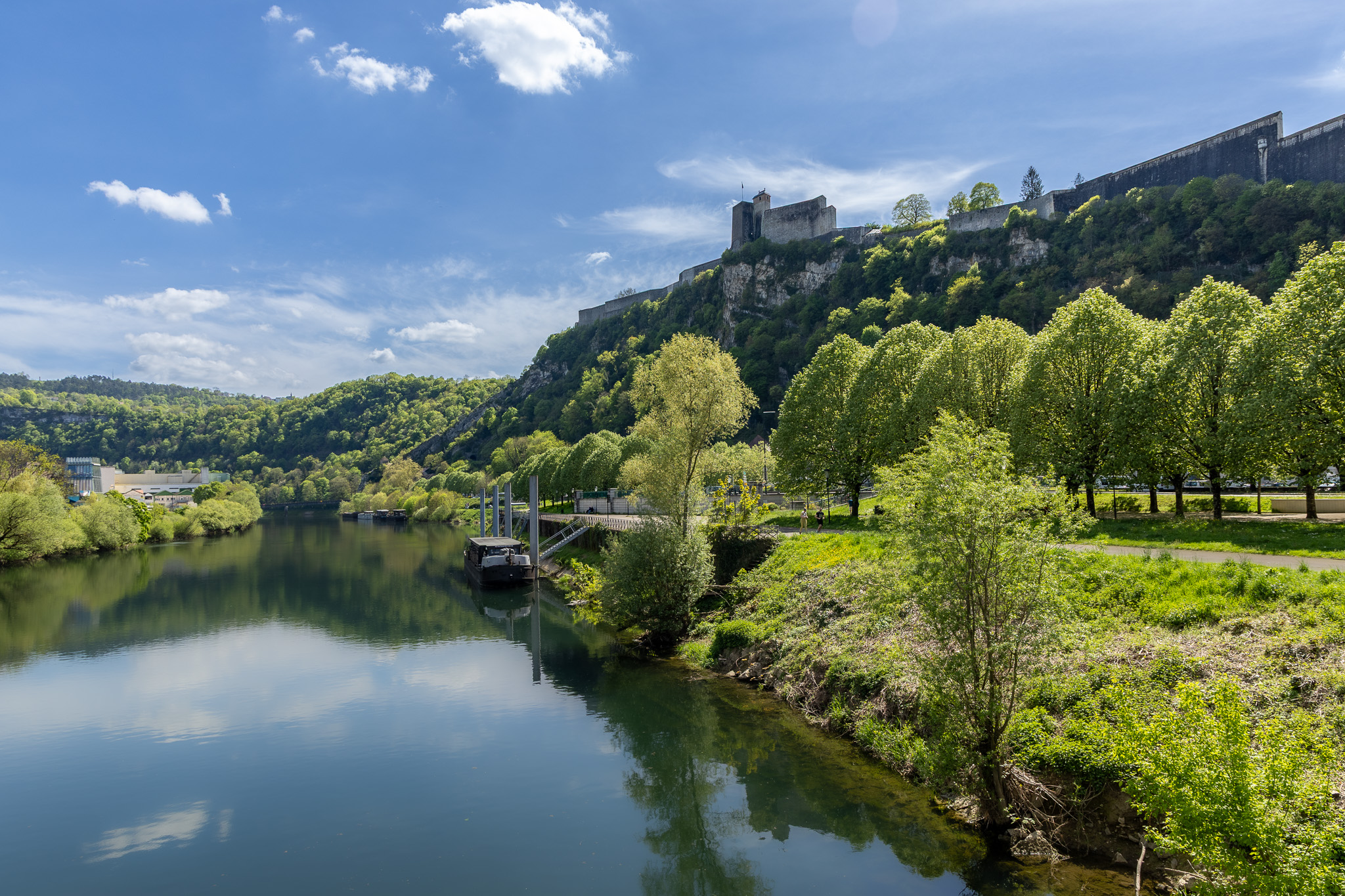 Vue sur la citadelle de Besançon