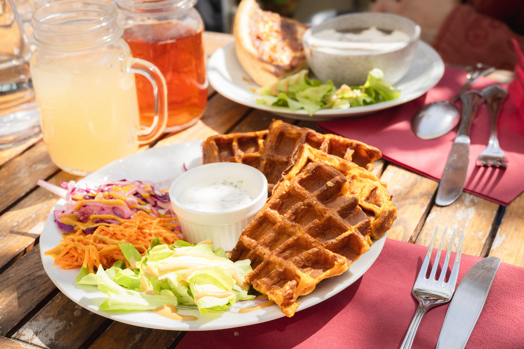 gaufre de patate douce