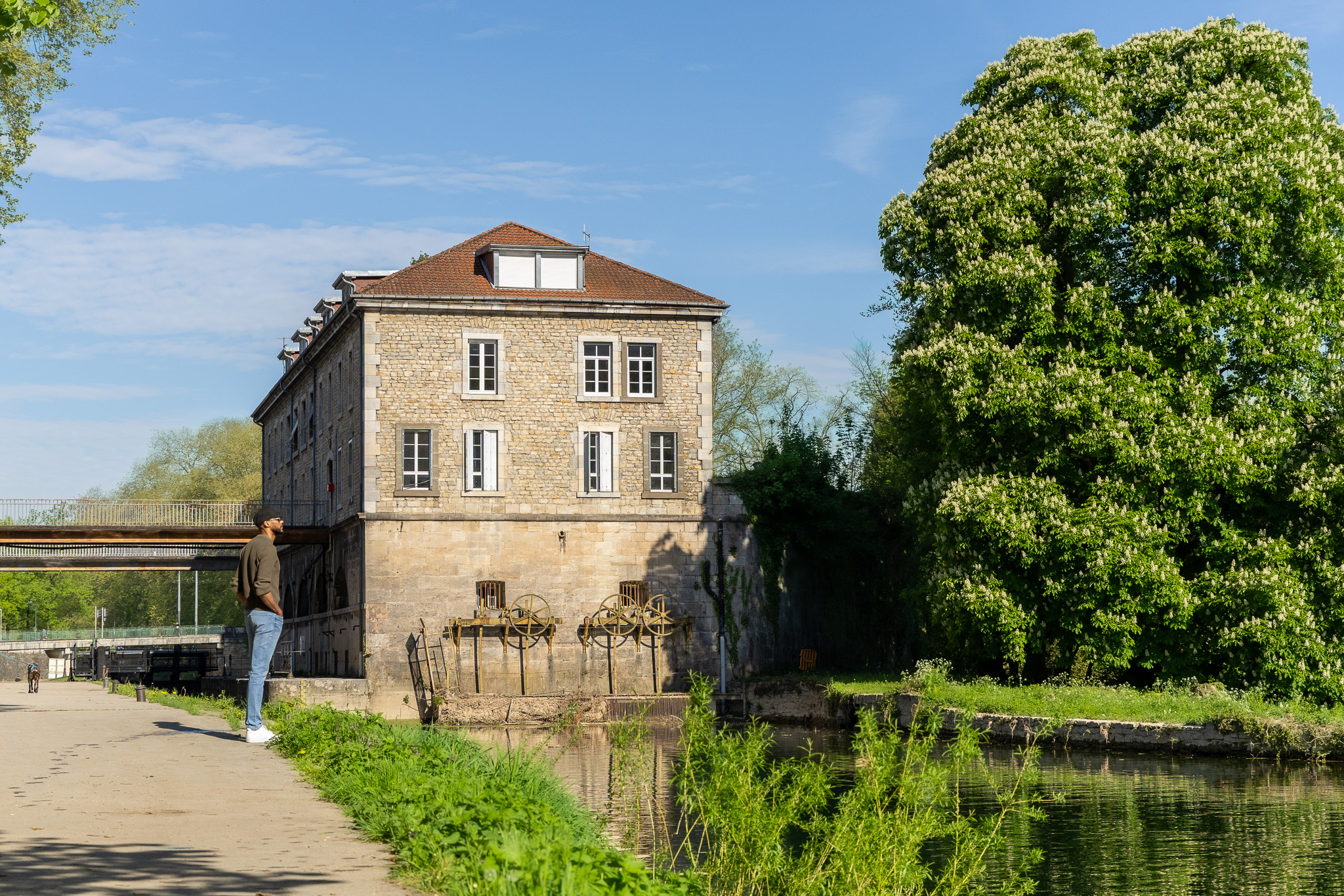 moulin le long du Doubs à Besançon