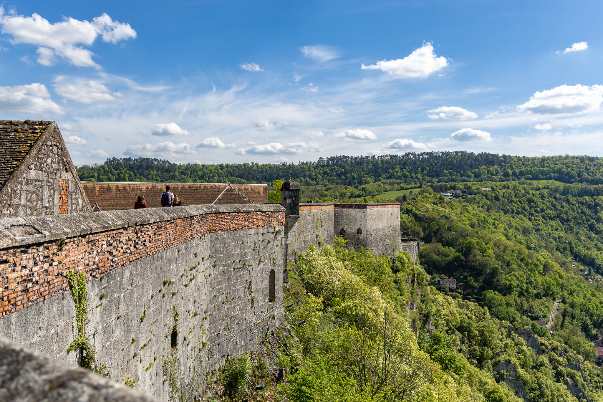 vue depuis les remparts de la citadelle de Besançon