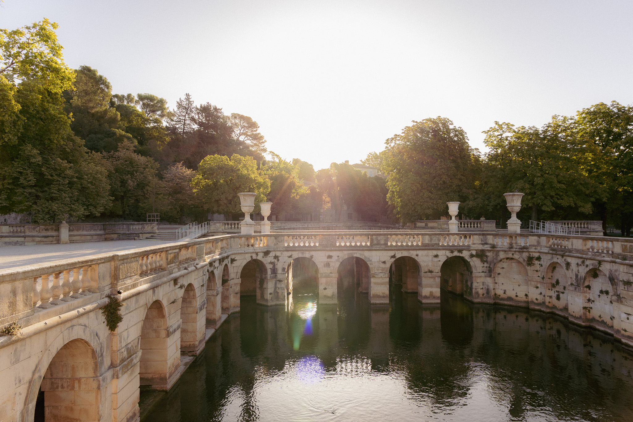 jardins-dela-fontaine-nimes Bassin des Jardins de la Fontaine à Nîmes