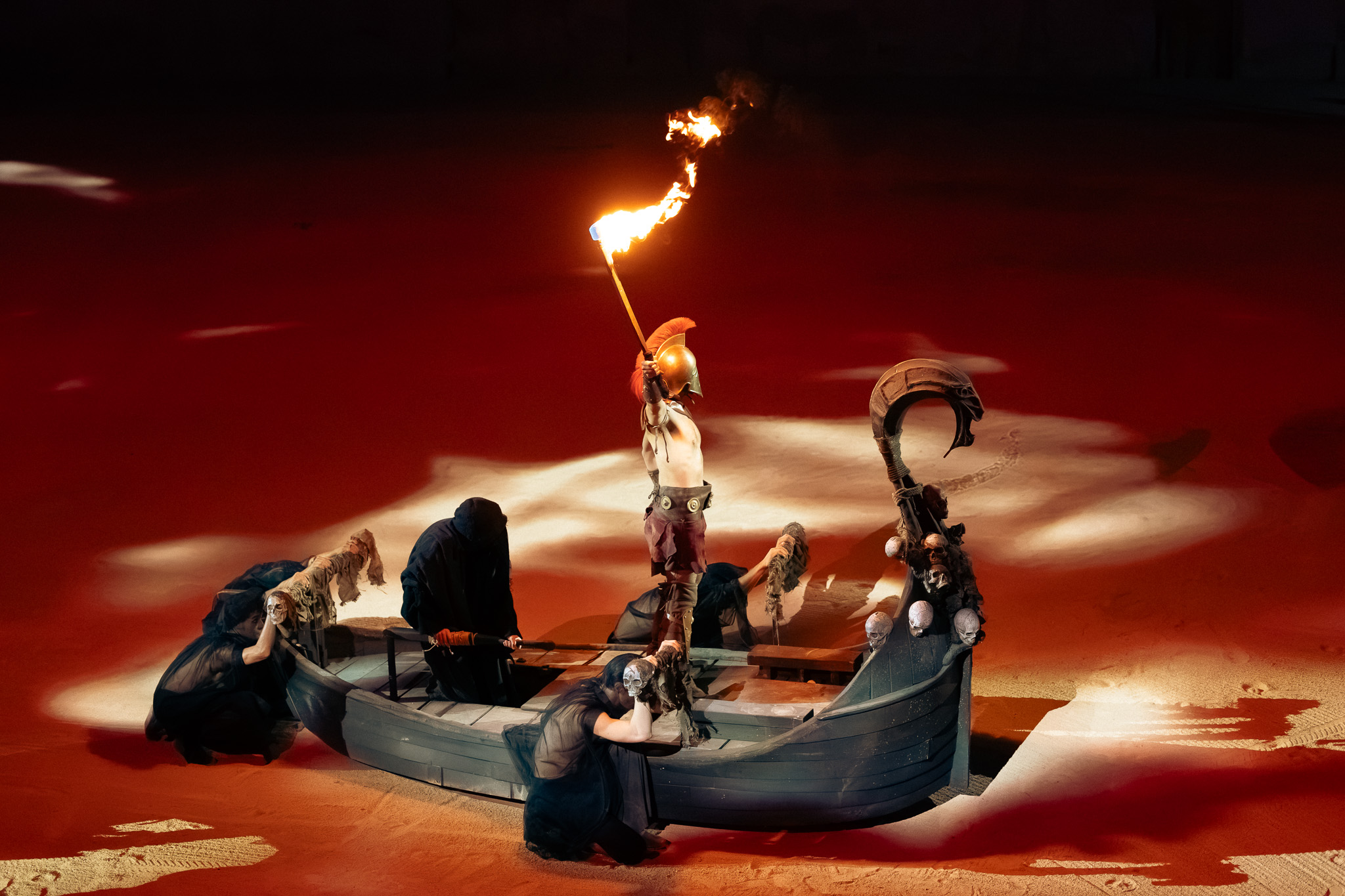 Le gladiateur dans le Rêve du Gladiateur dans les Arènes de Nimes